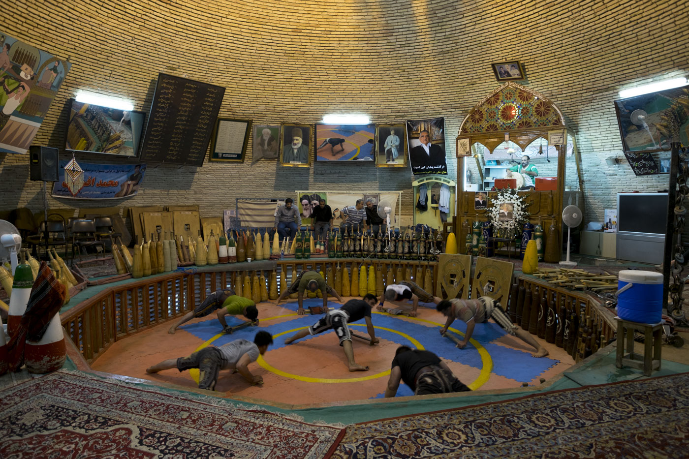 © Luís Rocha. Tradicional ginásio persa: zurkaneh, Yazd, Irão, 2017.